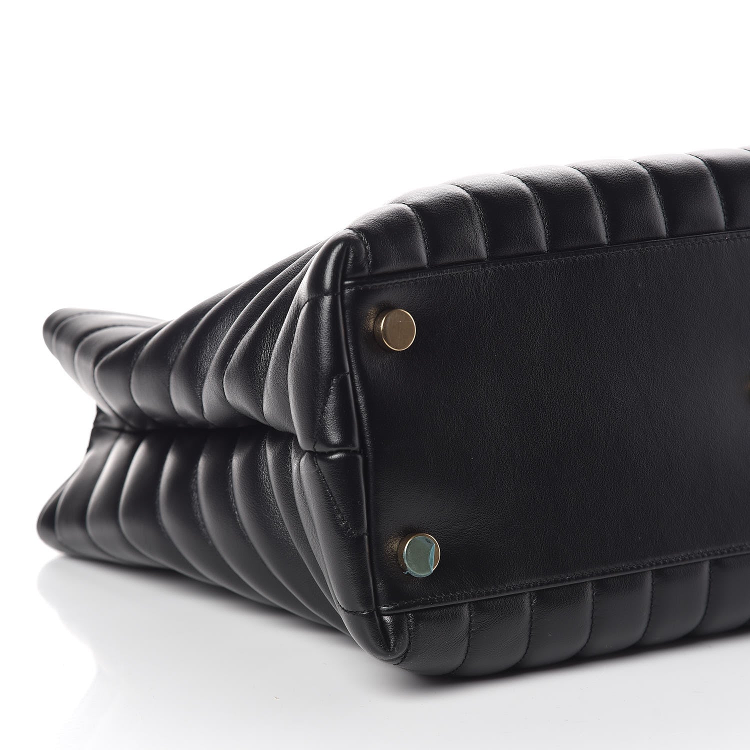 Saint Laurent Calfskin Y Quilted Monogram Large Loulou Shopper Black 5 of 8