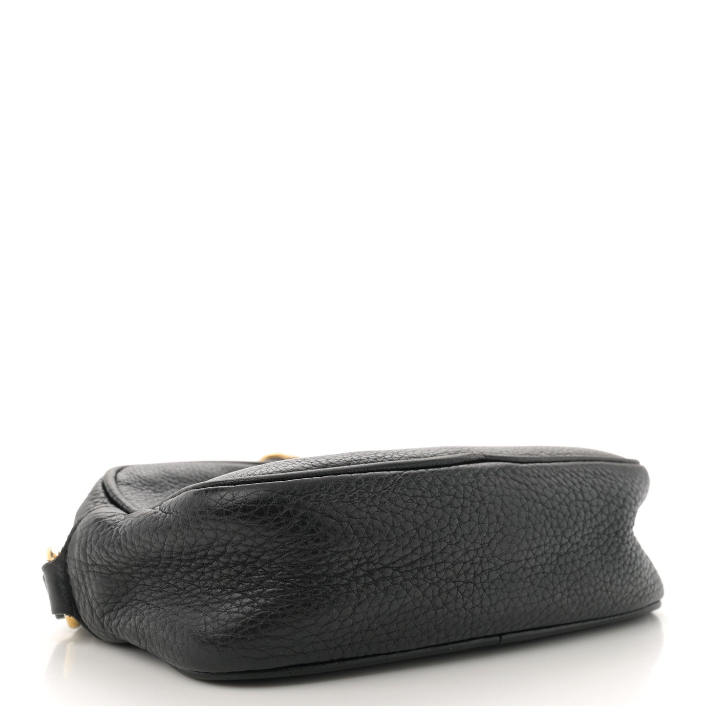 Pebbled Calfskin Mini Soho Disco Bag Black
