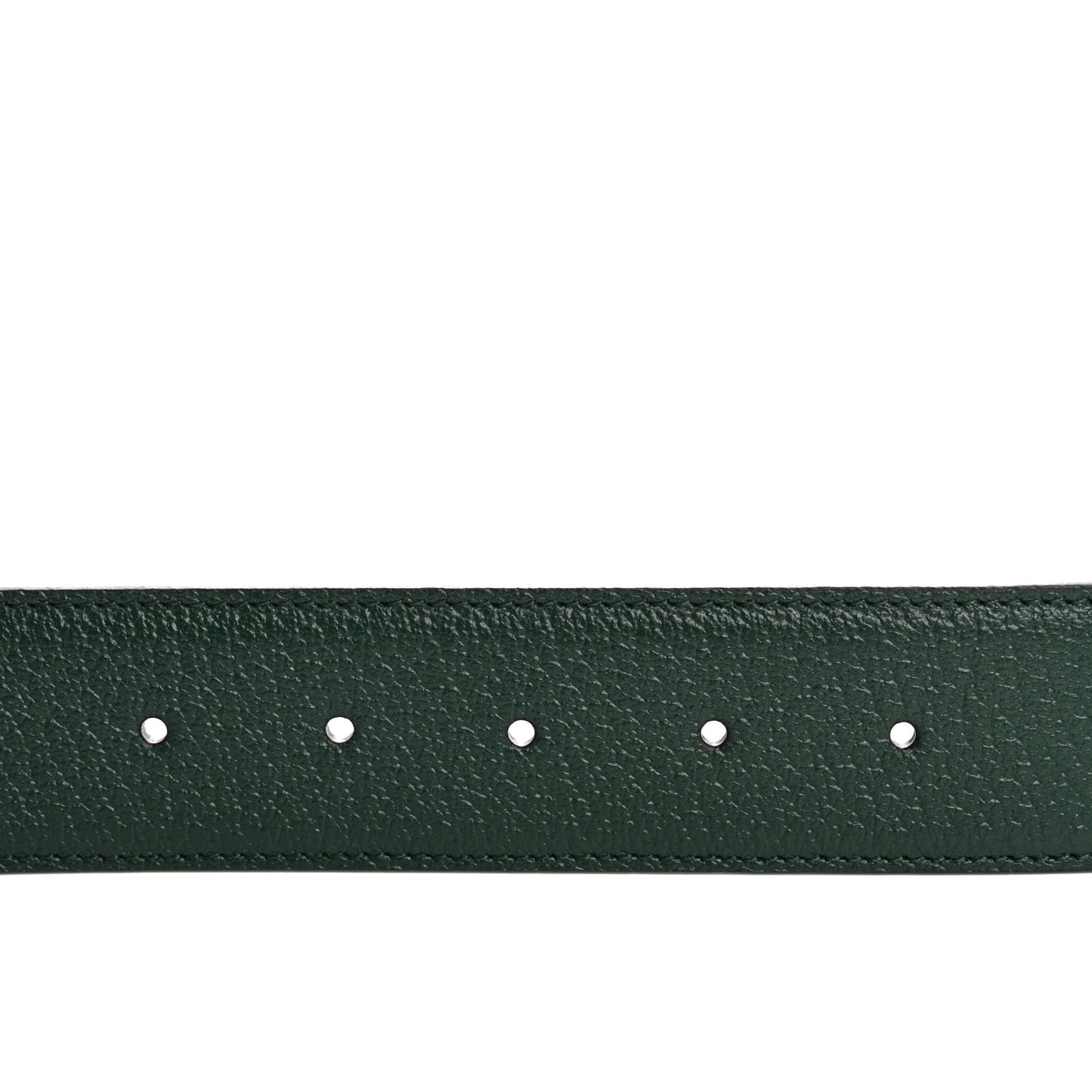 Textured Dollar Calfskin Double G Memorable Buckle 40mm Belt 90 36 Vintage Green Powder Pink