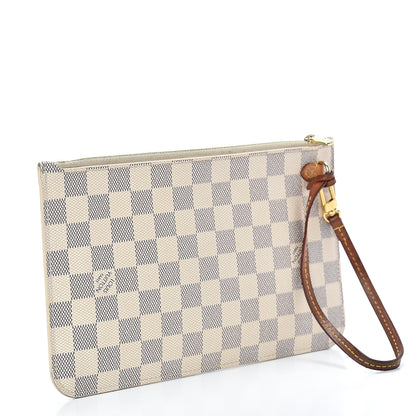 Louis Vuitton Damier Azur Neverfull MM GM Pochette 2 of 16