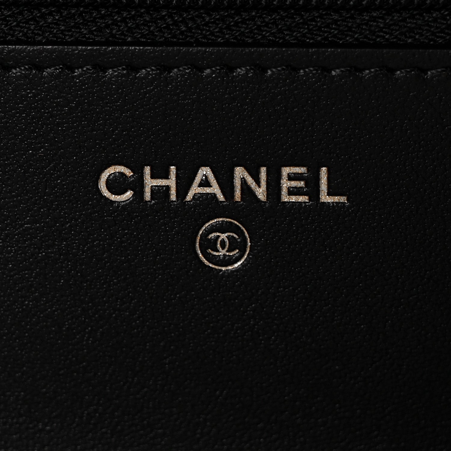 Chanel Tweed Quilted Wallet On Chain WOC Black Ecru White 6 of 9
