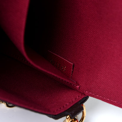 Louis Vuitton Monogram Pochette Felicie Chain Wallet Fuchsia 10 of 16