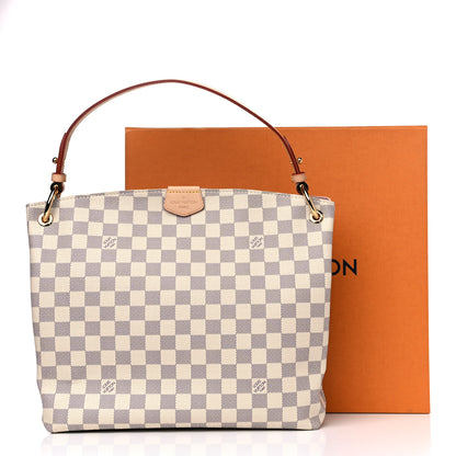 Louis Vuitton Damier Azur Graceful PM Rose Ballerine 13 of 13