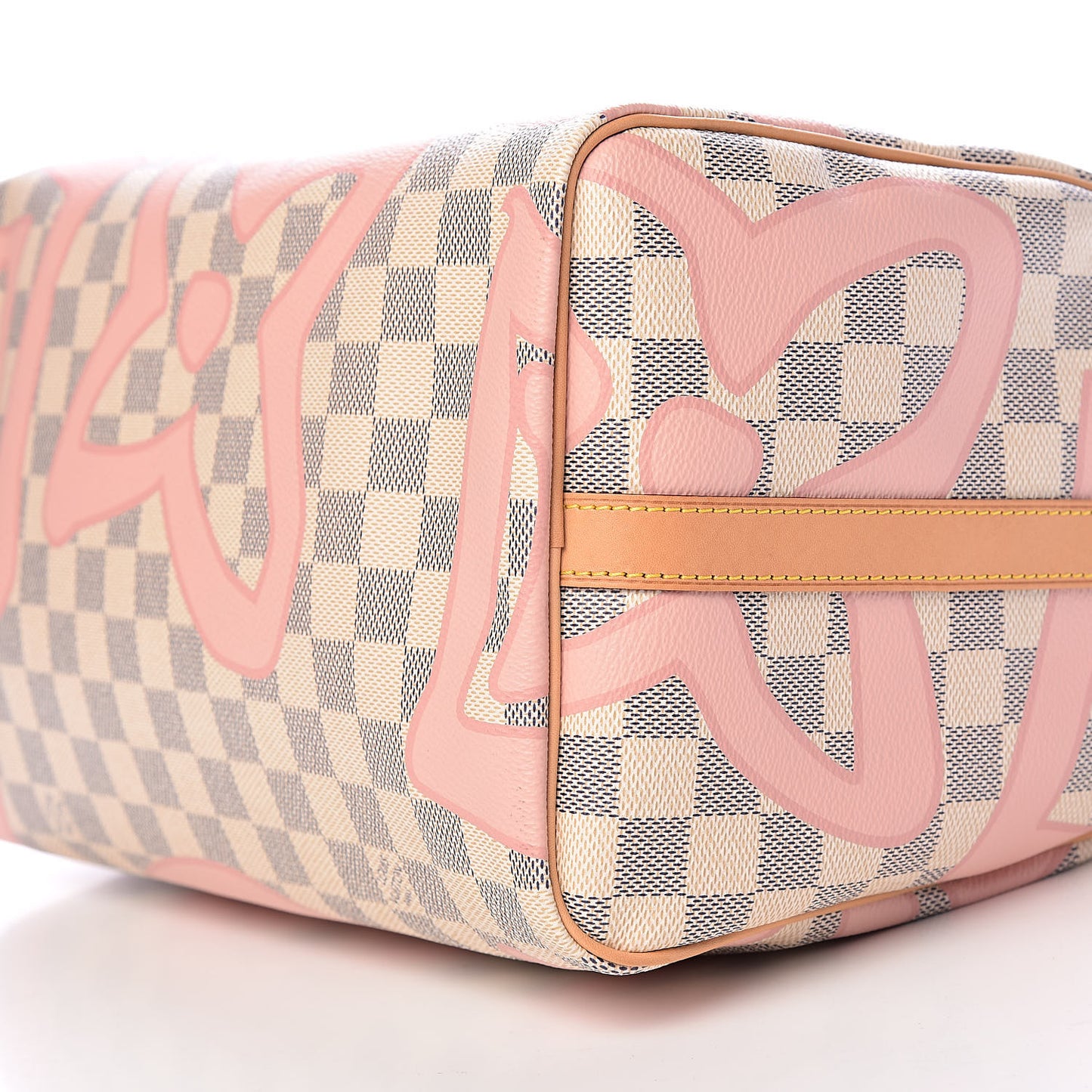 Damier Azur Tahitienne Speedy Bandouliere 30 Rose Ballerine