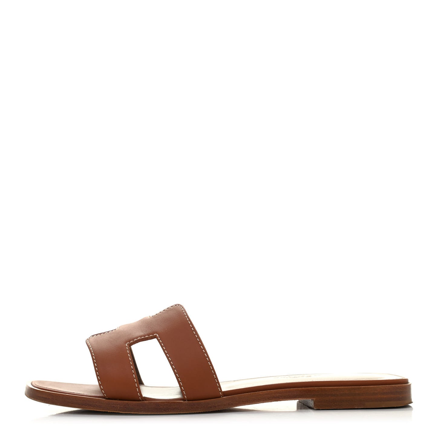 Box Calfskin Oran Sandals 36 Gold