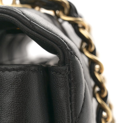 Chanel Lambskin Quilted Large Trendy CC Dual Handle Flap Bag Black 12 of 16