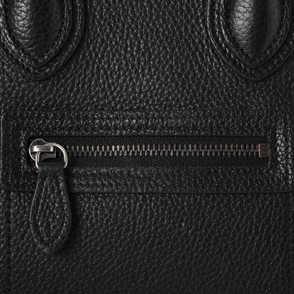 Celine Drummed Calfskin Nano Luggage Black 7 of 7