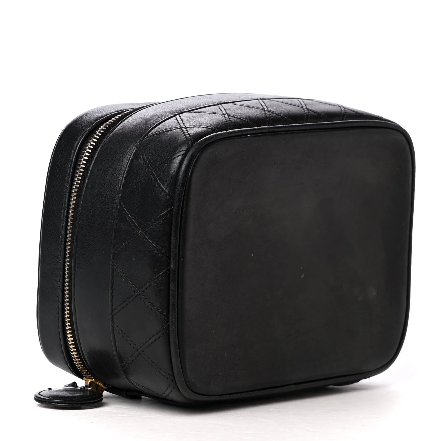 Chanel Lambskin Vanity Cosmetic Case Black 3 of 5