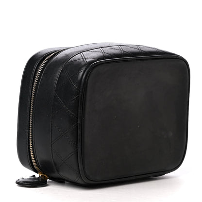 Chanel Lambskin Vanity Cosmetic Case Black 3 of 5