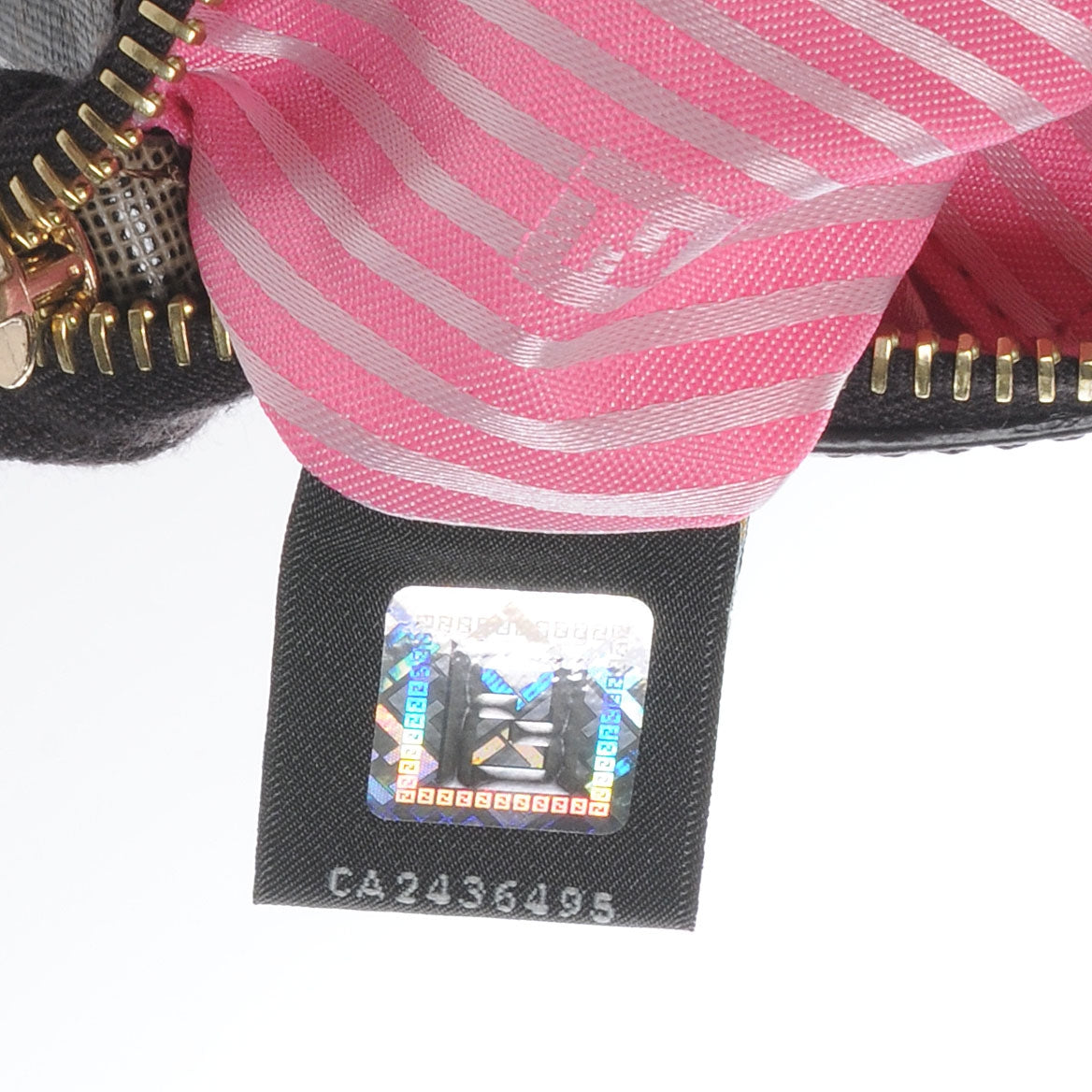 Zucca Spalmati Striped Pochette Tobacco Multicolor