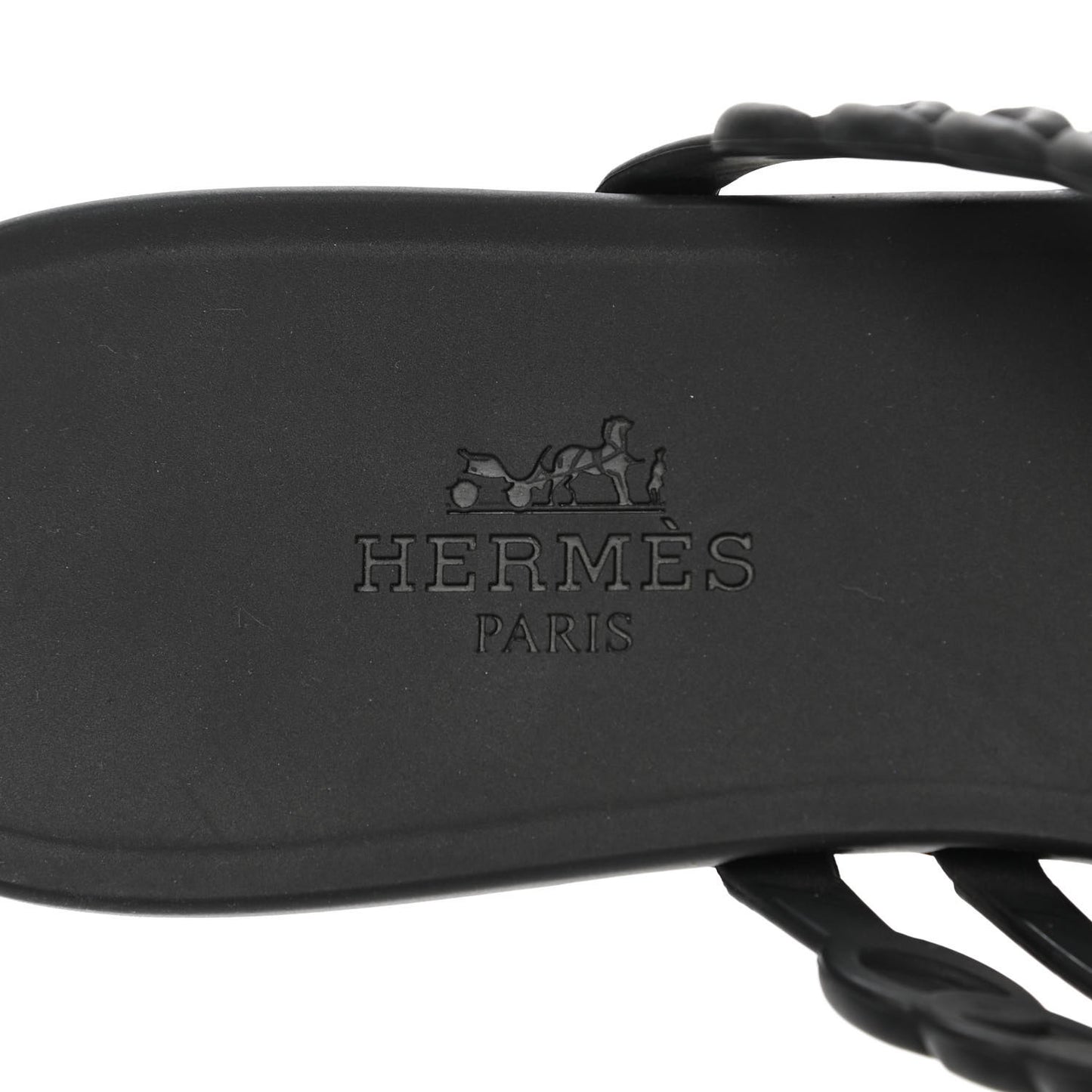 Rubber Chaine d'Ancre Nude Sandals 36 Black