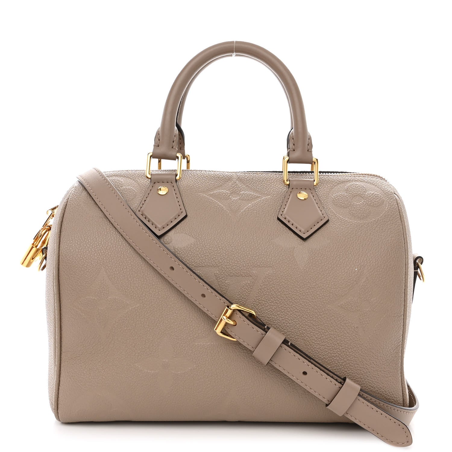 Louis Vuitton Empreinte Monogram Giant Speedy Bandouliere 25 Tourterelle 1 of 11