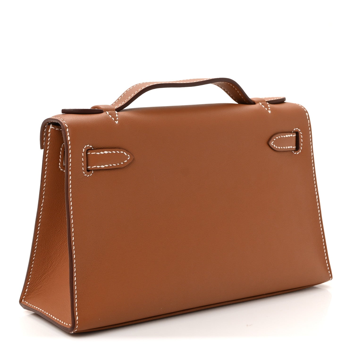 Hermes Swift Kelly Pochette Clutch Gold 3 of 7