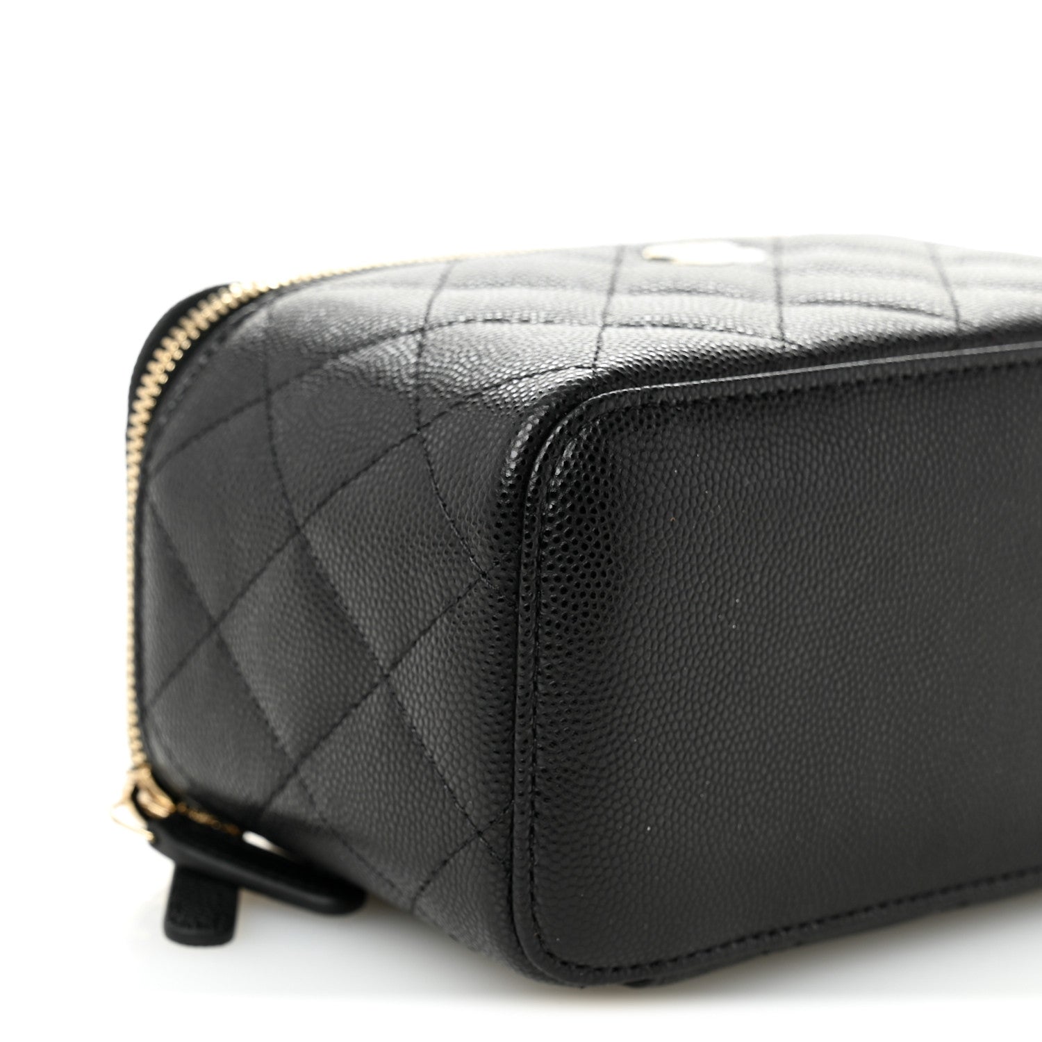 Chanel Caviar Quilted Small Vanity Case With Chain Black 9 of 11