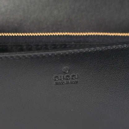 Gucci Boarded Plutone Calfskin Horsebit 1955 Wallet On Chain Black 6 of 11
