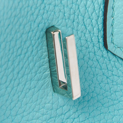 Hermes Togo Birkin 30 Bleu Atoll 23 of 29
