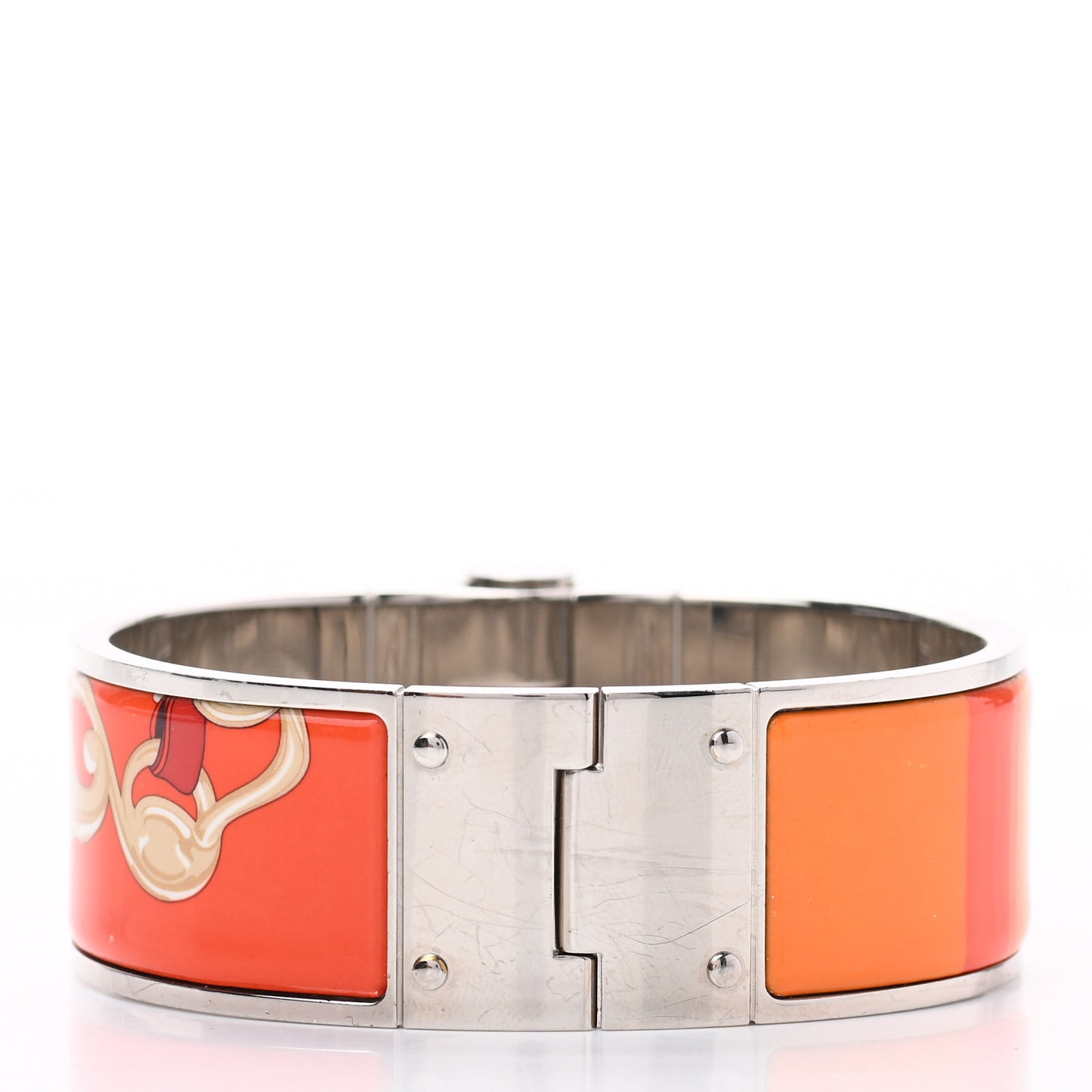 Enamel Printed Wide Brides De Gala Hinged Bracelet S