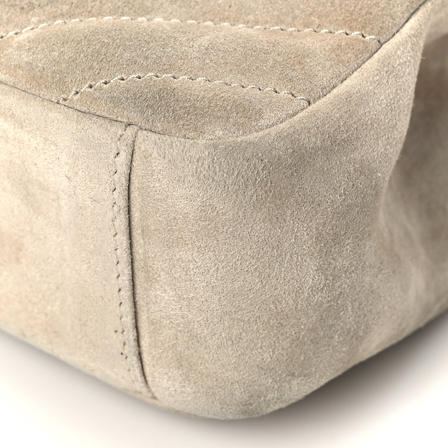 Saint Laurent Suede Matelasse Chevron Monogram Medium College Bag Crema Soft 7 of 10