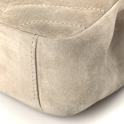Saint Laurent Suede Matelasse Chevron Monogram Medium College Bag Crema Soft 7 of 10
