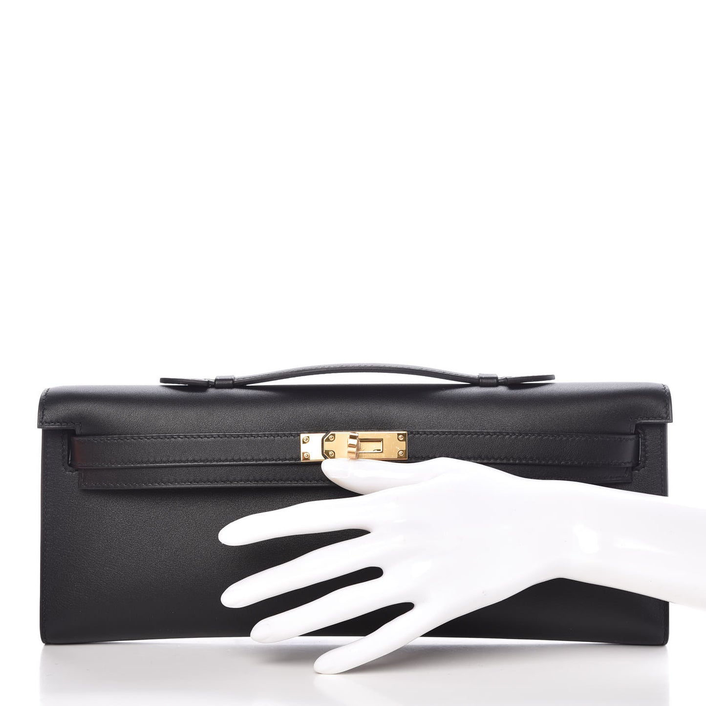 Swift Kelly Cut Clutch Pochette Black