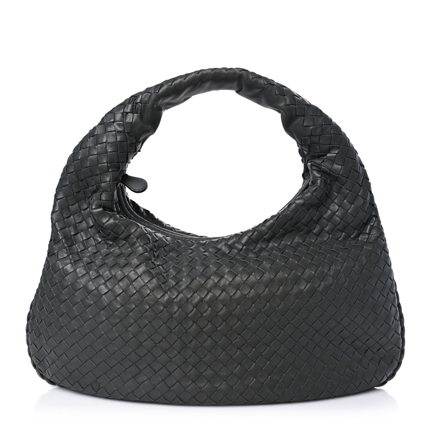 Nappa Intrecciato Large Veneta Hobo Grey