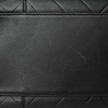 Chanel Calfskin Chevron CC All Day Long Boston Black 11 of 12