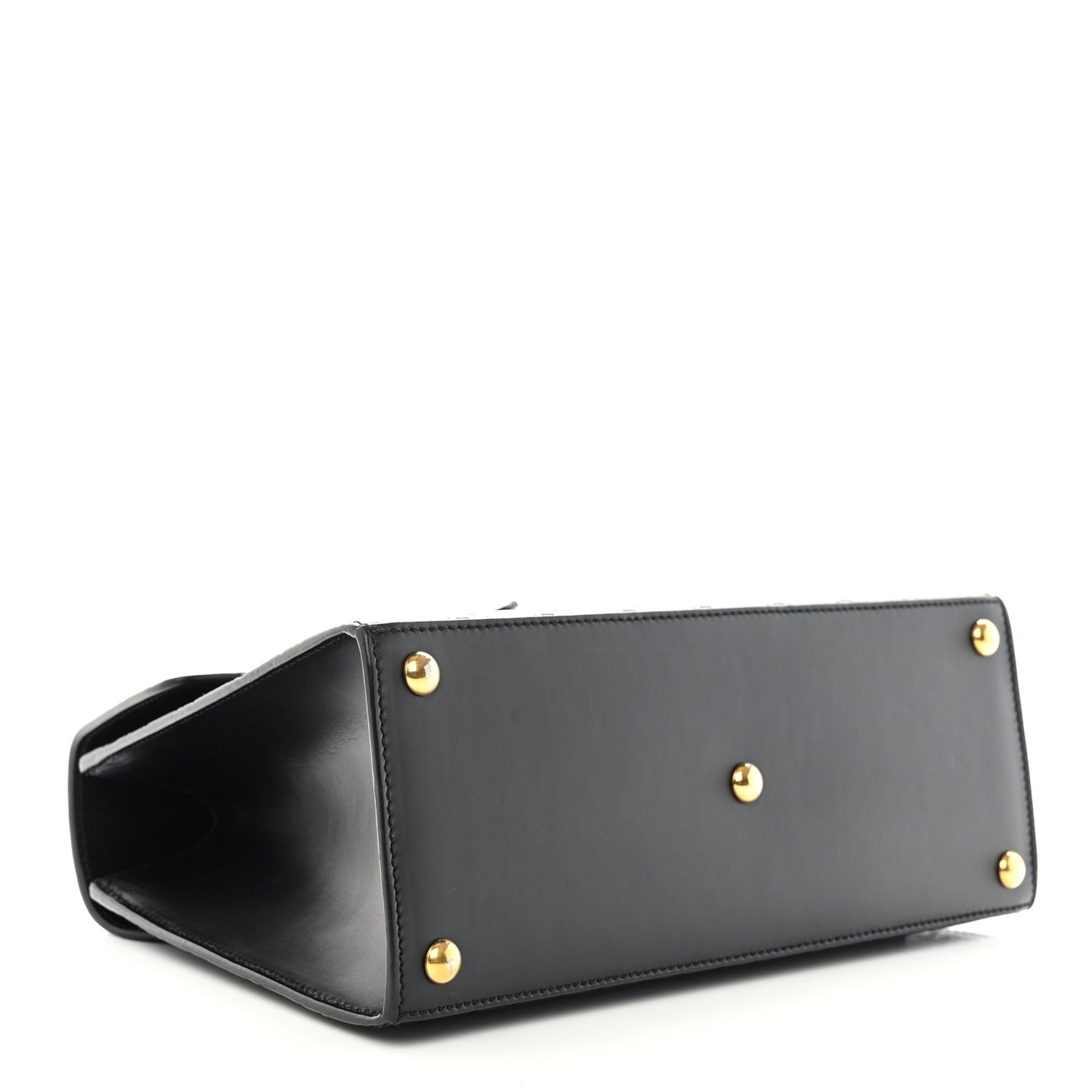 Guccissima Signature Small Padlock Top Handle Bag Black