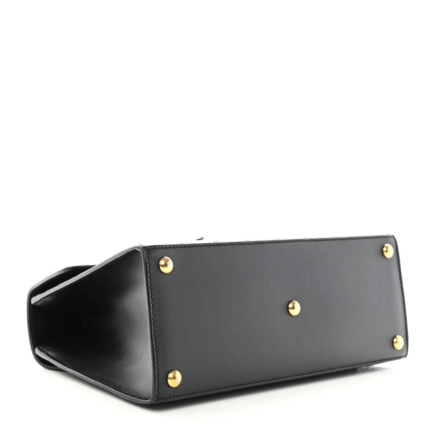 Gucci Guccissima Signature Small Padlock Top Handle Bag Black 4 of 13