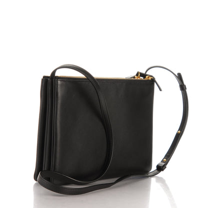 Celine Lambskin Large Trio Crossbody Bag Black 3 of 8