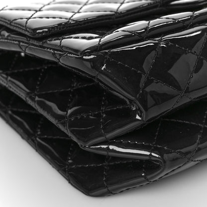 Chanel Patent Quilted Accordion Reissue 2.55 Flap Navy 8 of 9