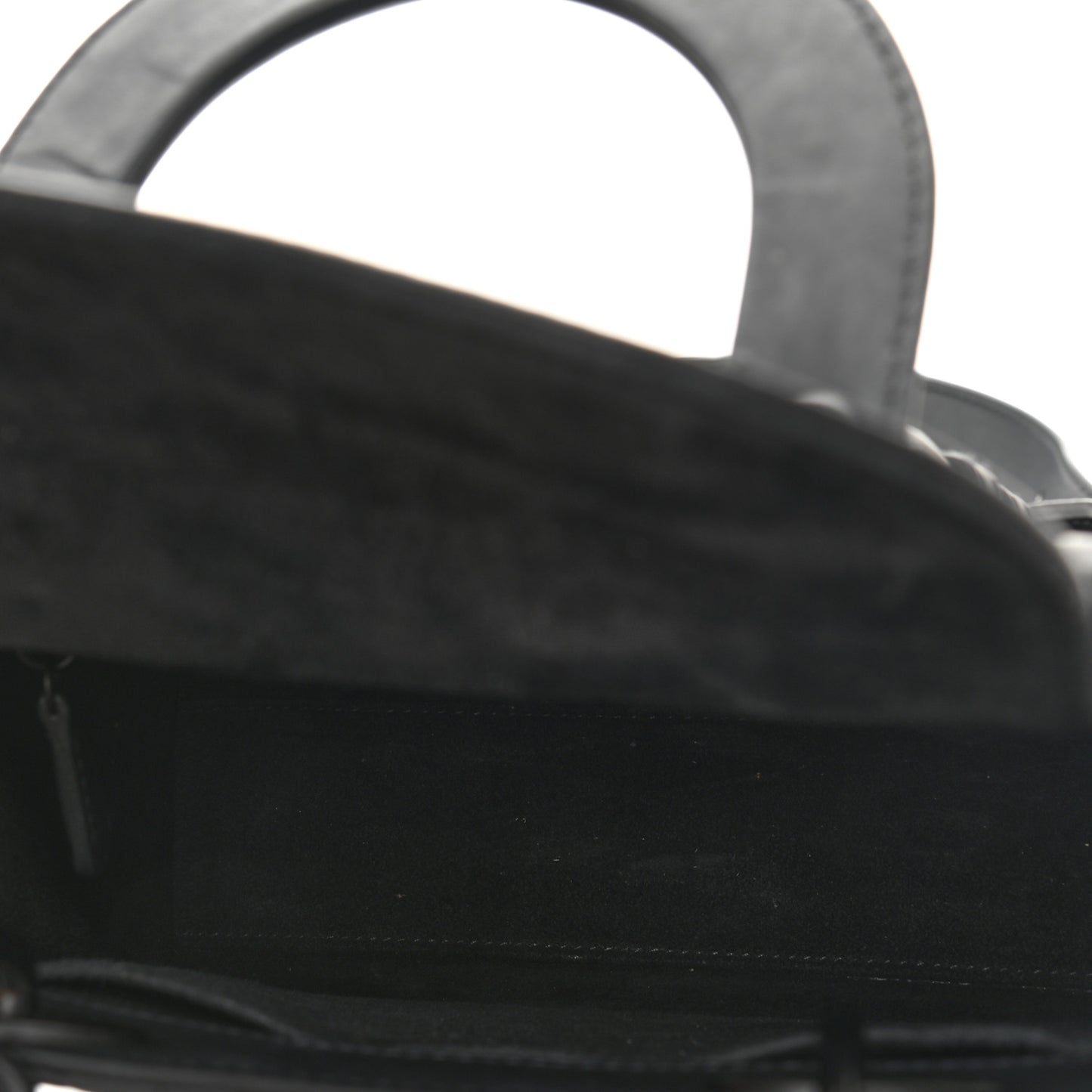 Ultra Matte Calfskin Cannage Small My ABCDior Lady Dior Black