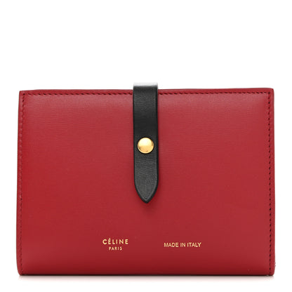 Celine Smooth Calfskin Medium Multifunction Strap Wallet Coquelicot 1 of 8