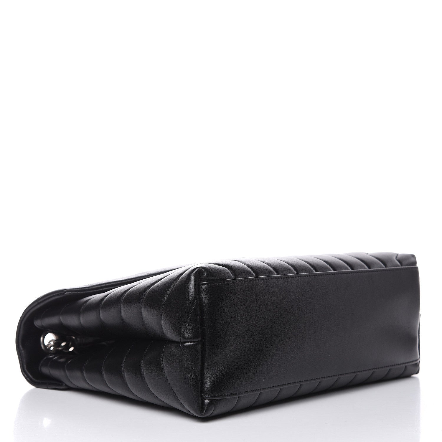 Saint Laurent Calfskin Y Quilted Monogram Medium Loulou Chain Satchel Black 4 of 11