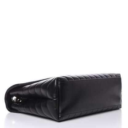 Saint Laurent Calfskin Y Quilted Monogram Medium Loulou Chain Satchel Black 4 of 11