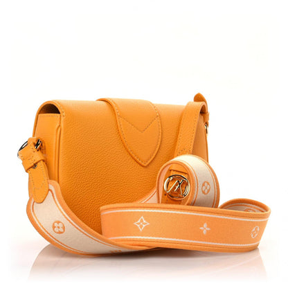 Louis Vuitton Grained Calfskin LV Pont 9 Soft PM Sunbeam 3 of 9