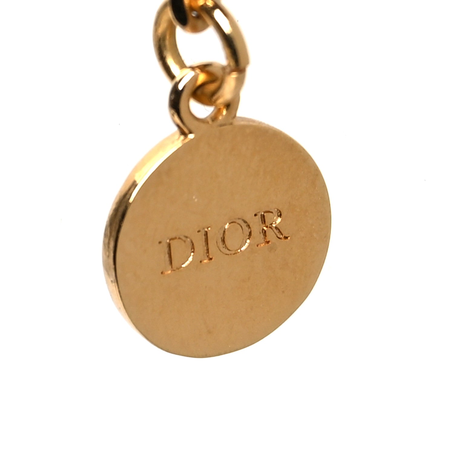 Christian Dior Pearl Charms Necklace Gold 5 of 5