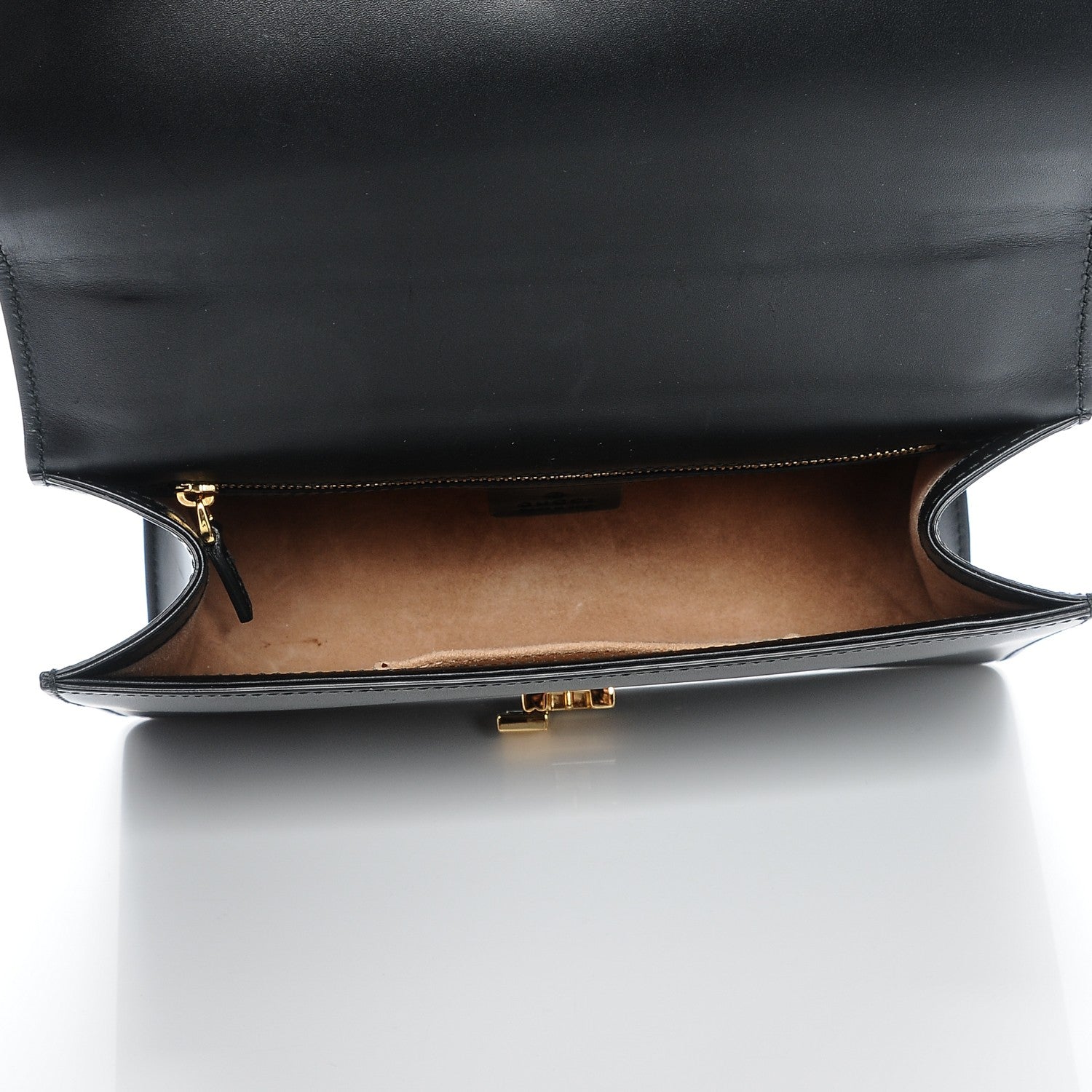 Gucci Calfskin Small Sylvie Shoulder Bag Black 5 of 10