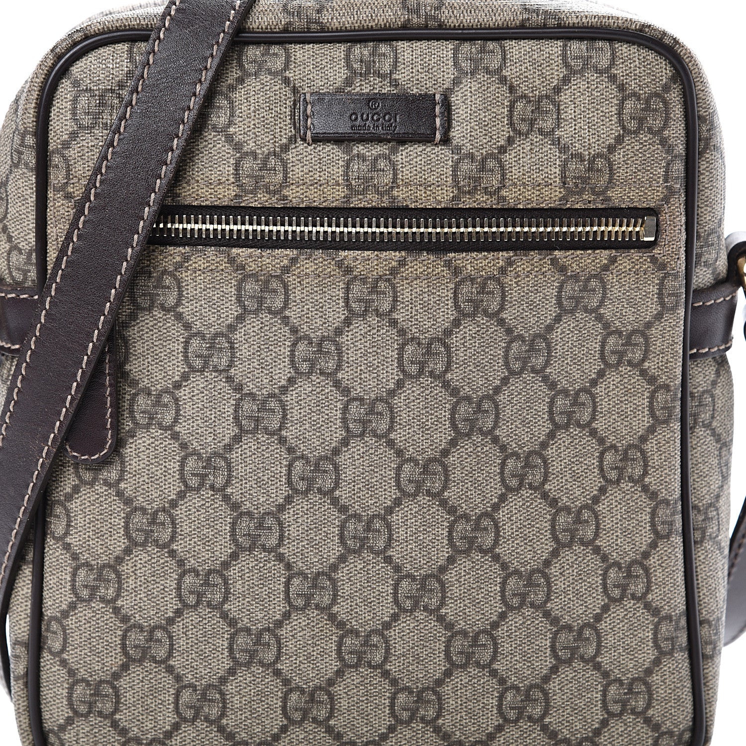 Gucci GG Plus Monogram Messenger Bag Dark Brown 8 of 15
