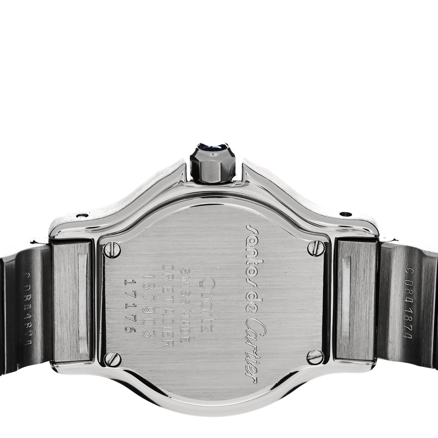 Cartier Stainless Steel 18K Yellow Gold 25mm Santos Octagon Quartz Watch 4 of 5