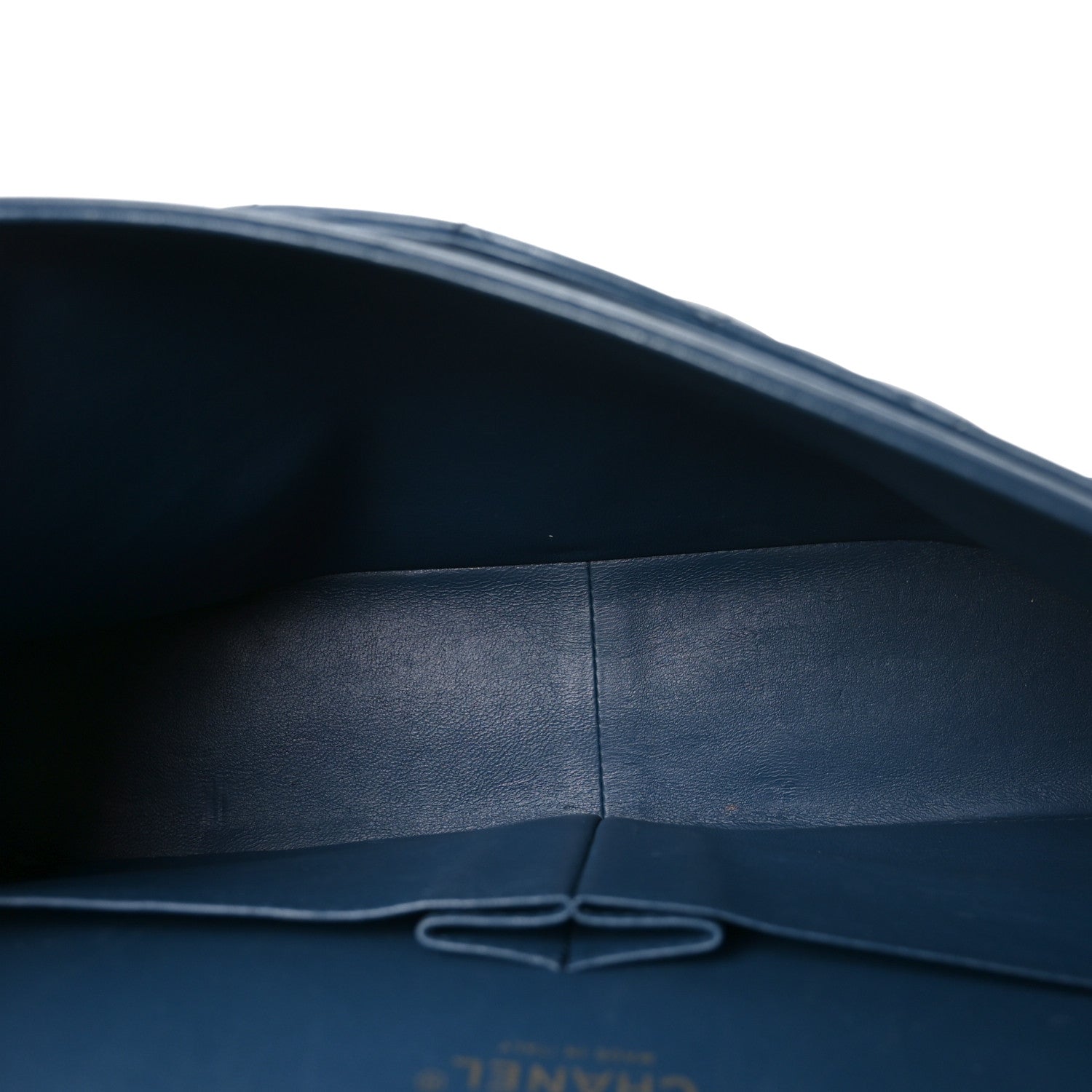 Chanel Lambskin Quilted Maxi Double Flap Blue 5 of 10