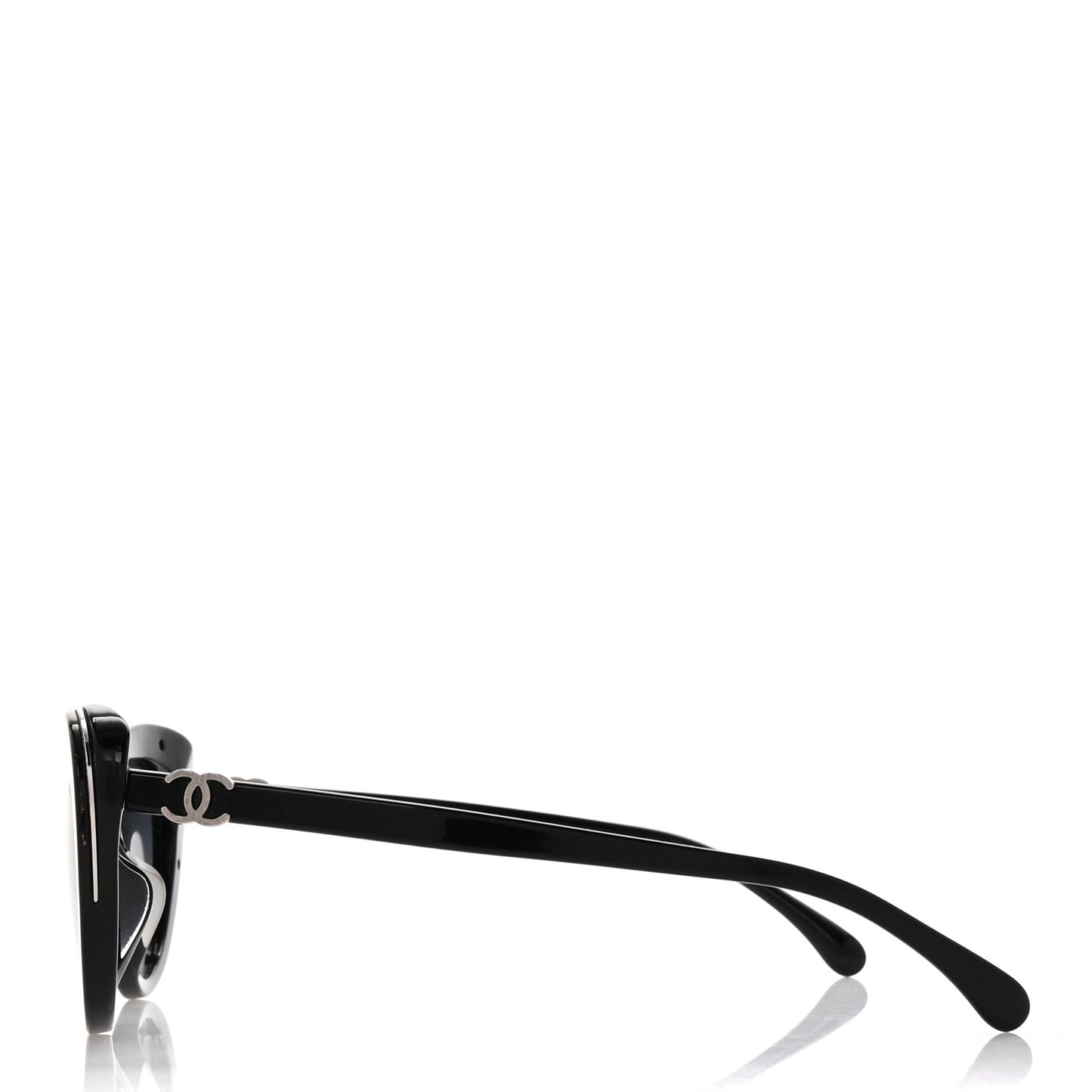 Acetate Polarized Cat Eye CC Sunglasses 5432 Black