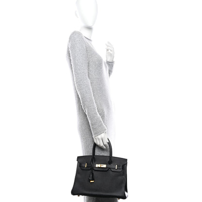 Hermes Epsom BIRKIN 30 Black 2 of 15