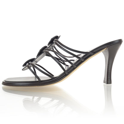 Chanel Leather Strappy Mules 40 Black 1 of 7