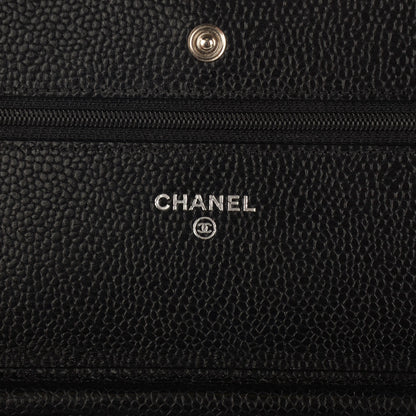 Chanel Caviar Quilted Wallet On Chain WOC Black 5 of 8