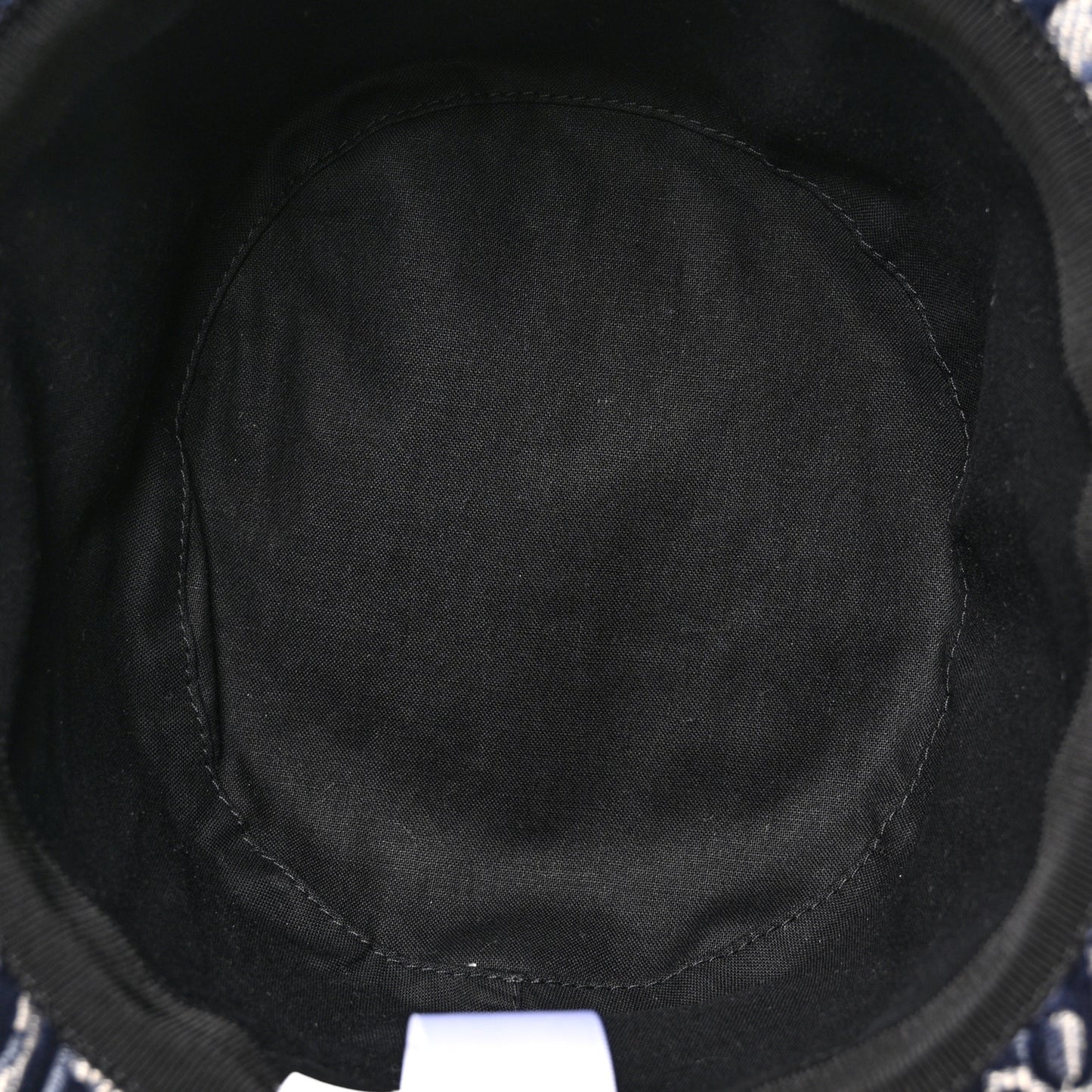 Velvet Oblique Large Brim Bucket Hat 58 Bleu Red