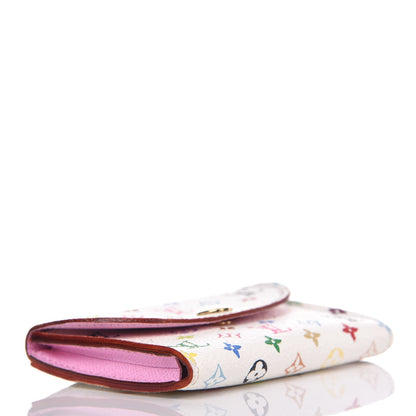 Louis Vuitton Monogram Multicolor Business Card Holder White Litchi 4 of 9