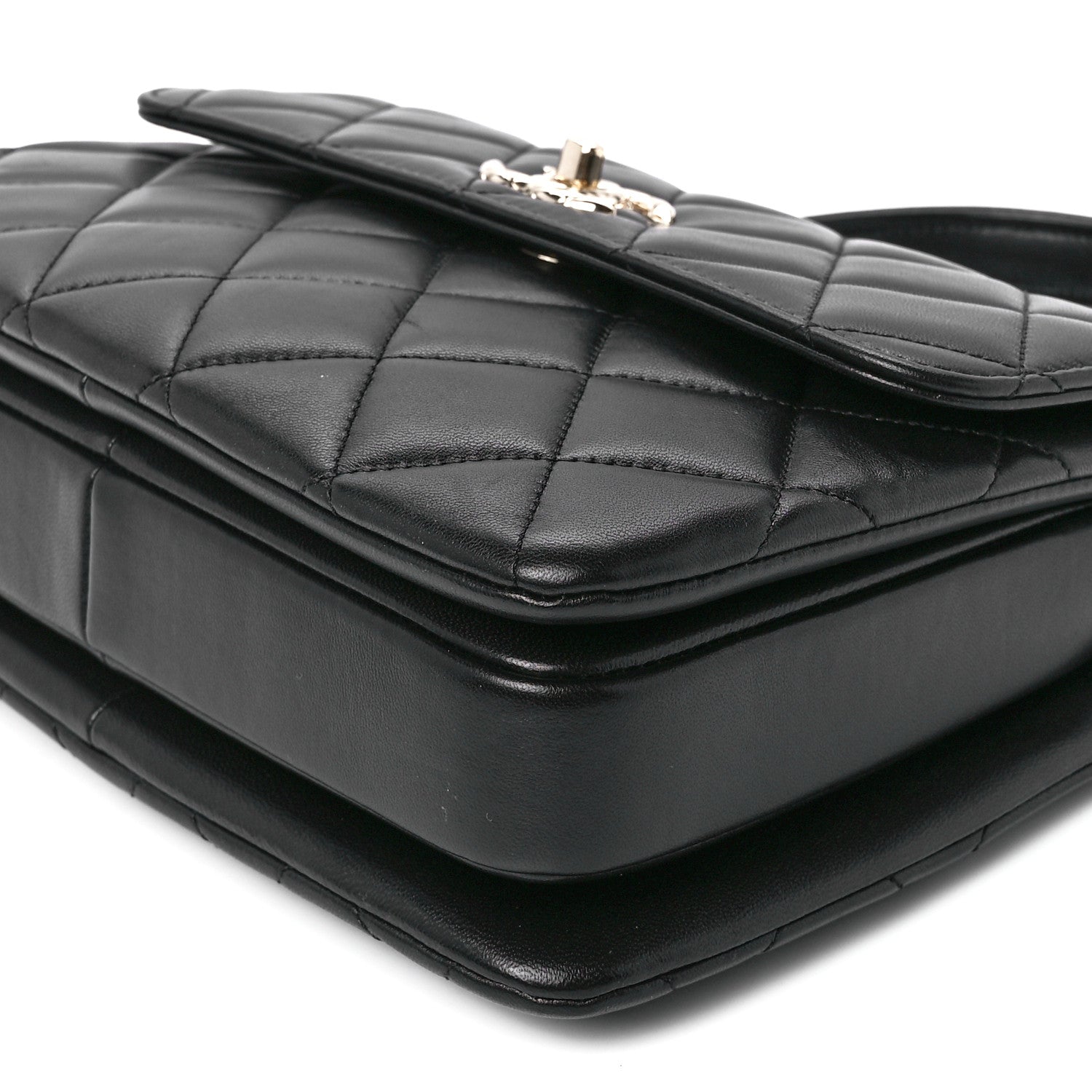 Chanel Lambskin Quilted Small Trendy CC Dual Handle Flap Bag Black 12 of 12