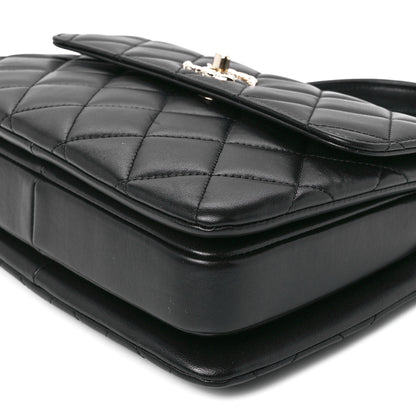 Chanel Lambskin Quilted Small Trendy CC Dual Handle Flap Bag Black 12 of 12