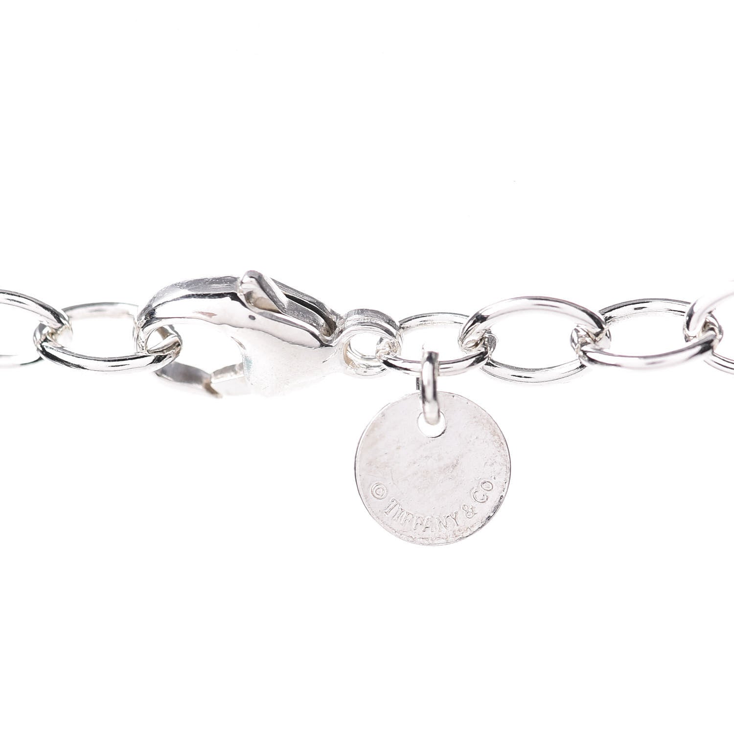 Tiffany Sterling Silver Narrow Infinity Link Necklace 5 of 7