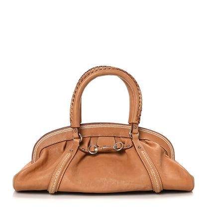 Christian Dior Calfskin Large My Dior Frame Pocket Satchel Brown 1 of 11